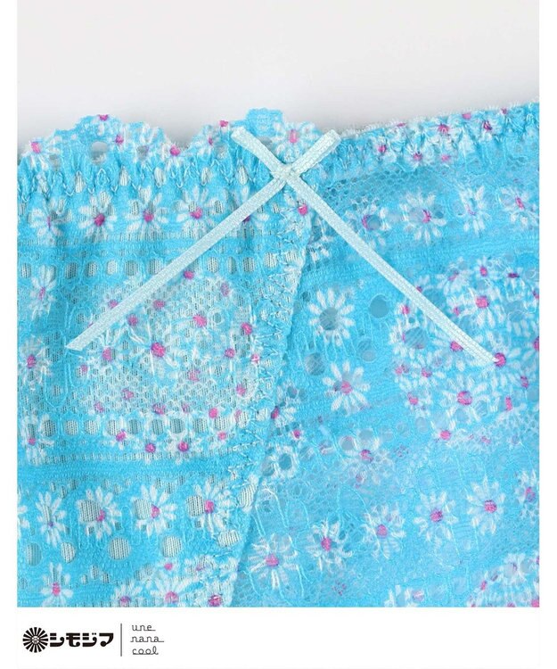 une nana cool MADE WITH シモジマ 総レースショーツ サックスブルー