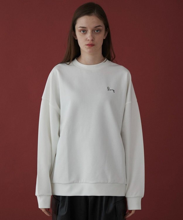 WEGO 【ユニセックス着用ITEM】AIRFUNCTIONワンポイントプルオーバー ホワイト