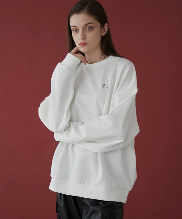 WEGO 【ユニセックス着用ITEM】AIRFUNCTIONワンポイントプルオーバー ホワイト