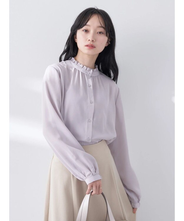 earth music&ecology ２ＷＡＹスタンドフリルブラウス