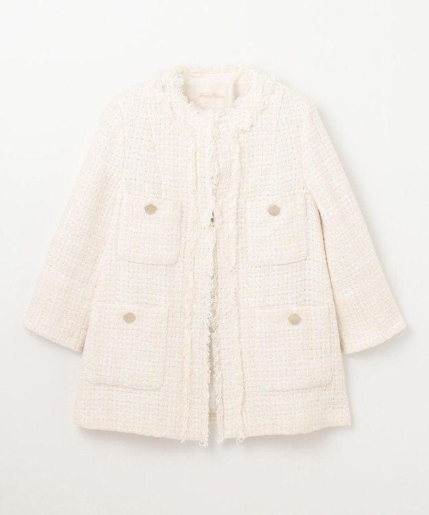 GRACE CONTINENTAL ツイードショートコート キナリ