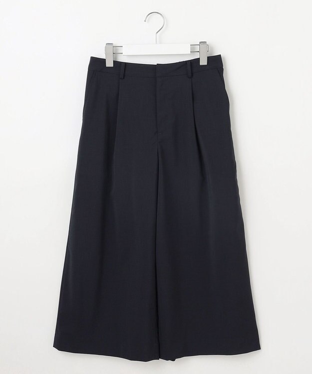 J.PRESS LADIES 【洗える】GORIAN TWILL クロップド パンツ ダークネイビー系
