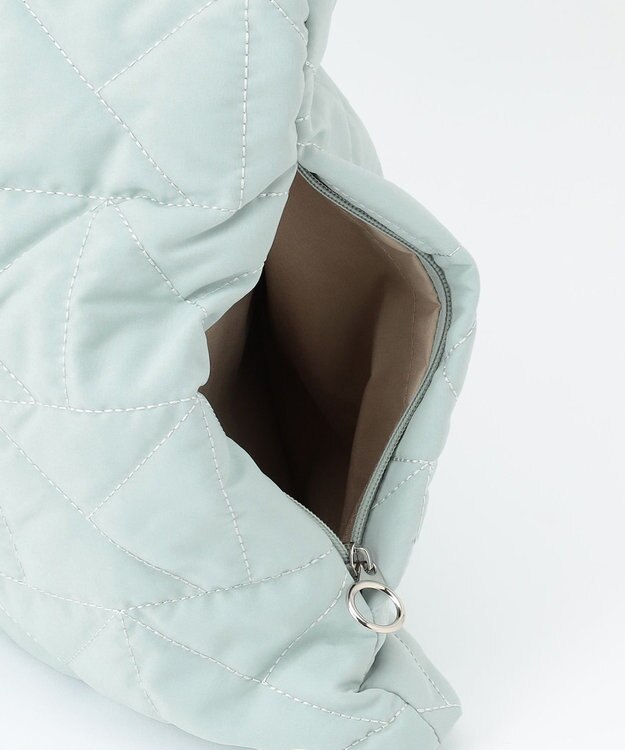 LA BAGAGERIE 【maison vert】 【超軽量！】キルティングトライアングルトートバッグ ライトブルー