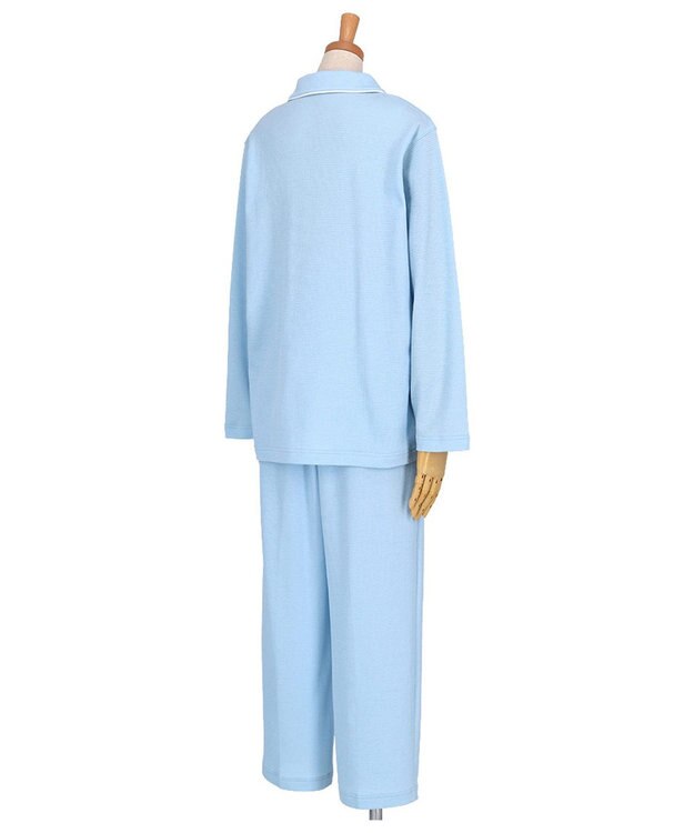ワコール／睡眠科学 パジャマ 長袖・長ズボン 希少な超長綿「天綿（R）」パジャマ YDX525 睡眠科学／ワコール サックス