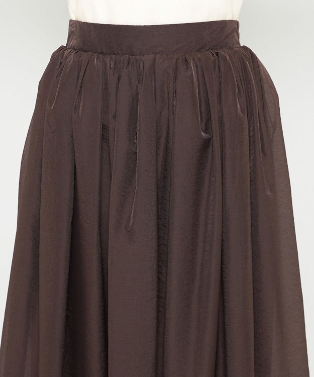 uncrave シアー オーガンジー フレア スカート ブラック