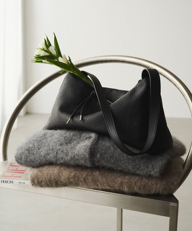 russet レザー2WAYショルダーバッグ(CE-1629) Black