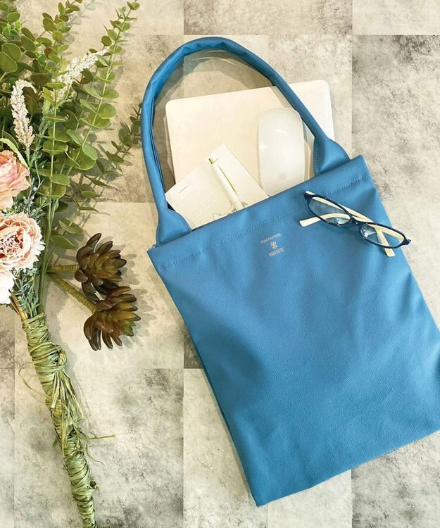 ROOTOTE 3088【合皮フラットトート】 LT.チューブ.レザレット-A 02：ブルー