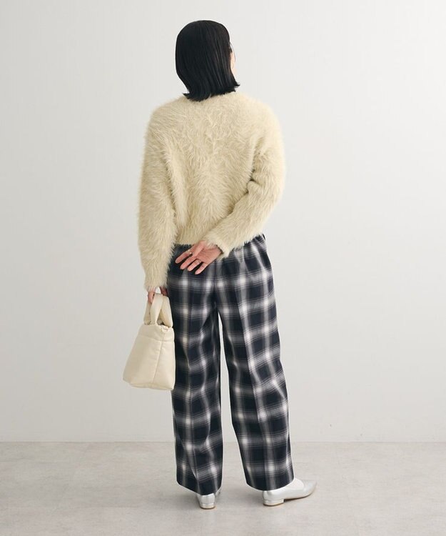 Green Parks ・Ｐｅｔｉｔ　Ｆｌｅｕｒ　シャギーニットカーディガン Ivory