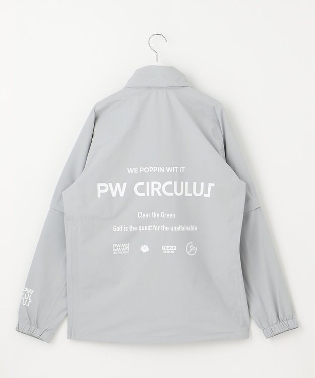 PW CIRCULUS 【 耐水圧20000mm  / レイン対応 】【UNISEX】防水レインブルゾン ゴルフ グレー系