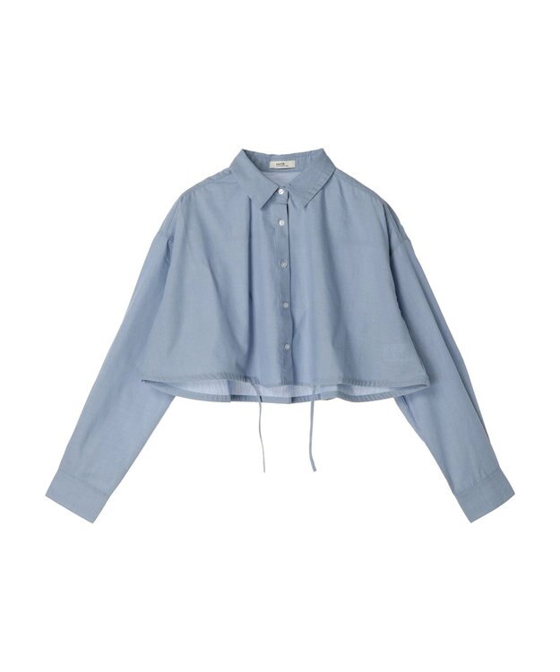 earth music&ecology ドロストヘムショートシャツ Sax