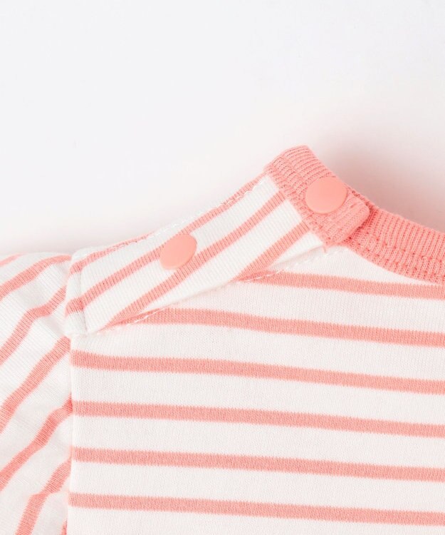 組曲 KIDS 【80-100㎝】マリンボーダー チュニック コーラル