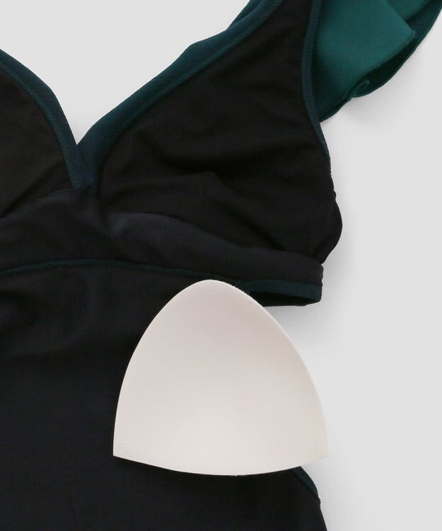 San-ai Resort（三愛水着楽園） フリルワンピース水着　9M　【San-ai Resort（サンアイリゾート）】 グリーン