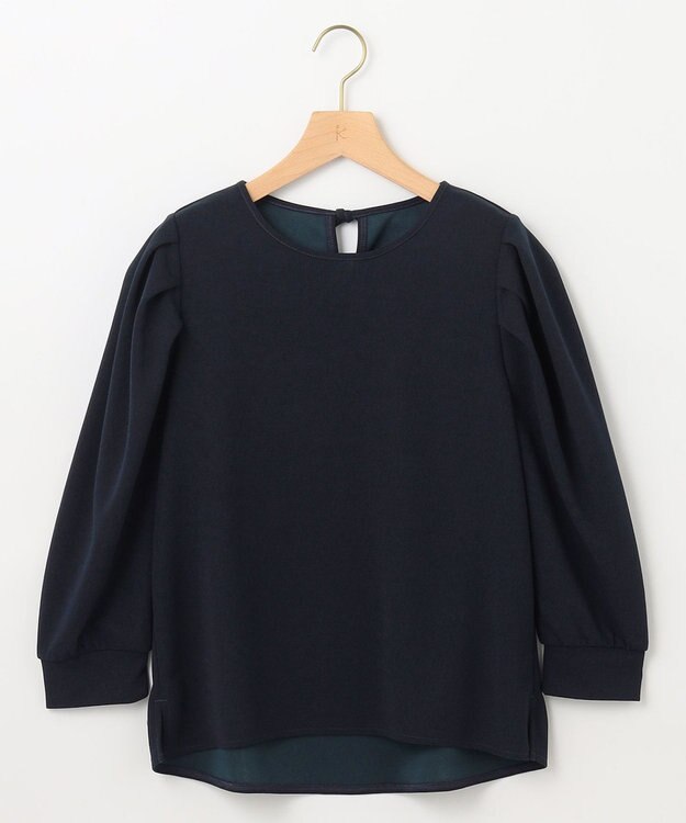 組曲 ライトアムンゼンジャージーバックリボン トップス ネイビー系