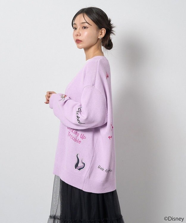 earth music&ecology Ｖｉｌｌａｉｎｓ　アースラ／ニットカーディガン Purple