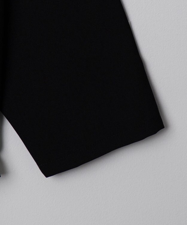 WEGO 【セットアイテム/軽量/シワにならない】ドライポリアンサンブルプルオーバーシャツ（LS） ブラック