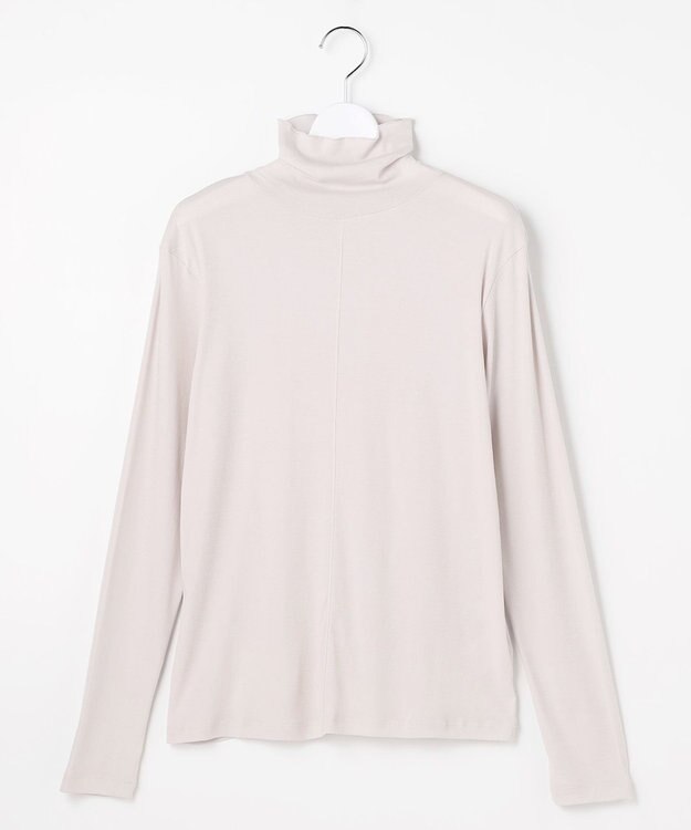 J.PRESS LADIES S タートルジャージー カットソー グレージュ系