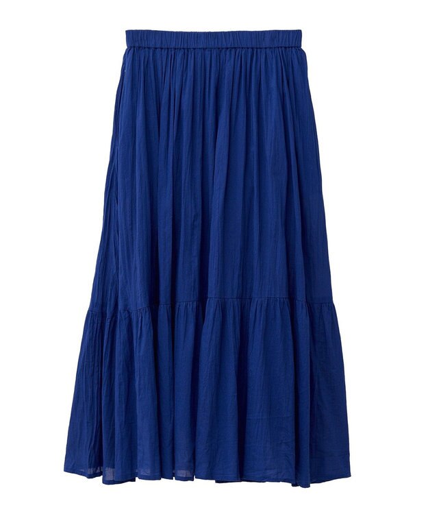 AMERICAN HOLIC ボイルクリンクルティアードスカート Blue