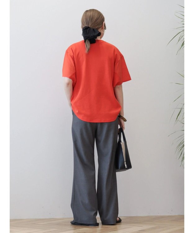 AMERICAN HOLIC 異素材ショルダー切替カットプルオーバー Red