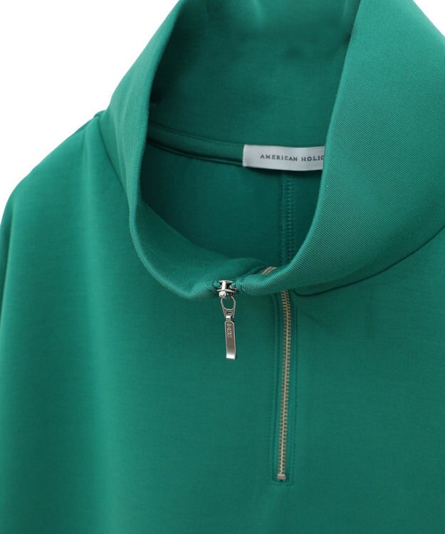 AMERICAN HOLIC ハーフＺＩＰポンチプルオーバー Green