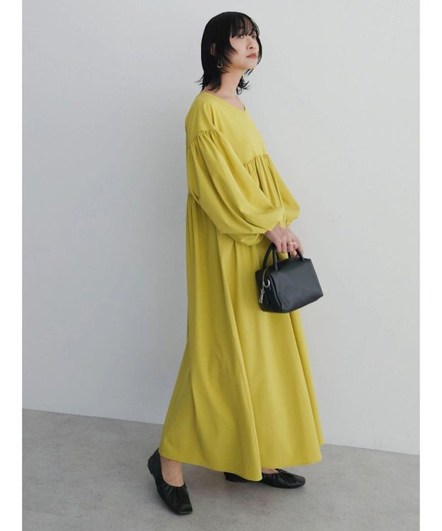 Green Parks armonia．２ｗａｙ袖ボリュームワンピース Yellow