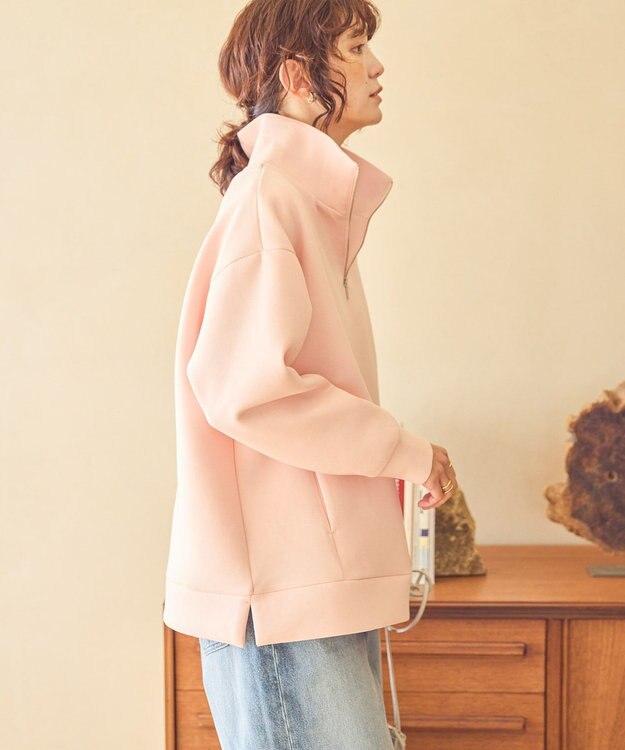 AMERICAN HOLIC ハーフＺＩＰポンチプルオーバー Pink