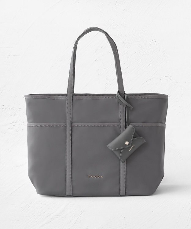 TOCCA  T-LETTERA NYLON BAG ナイロンバッグ【A4サイズ対応】 ライトグレー系