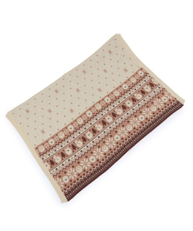 Mother garden マザーガーデン ふわんこ ニット ひざ掛け 70cm×100cm マルチカラー