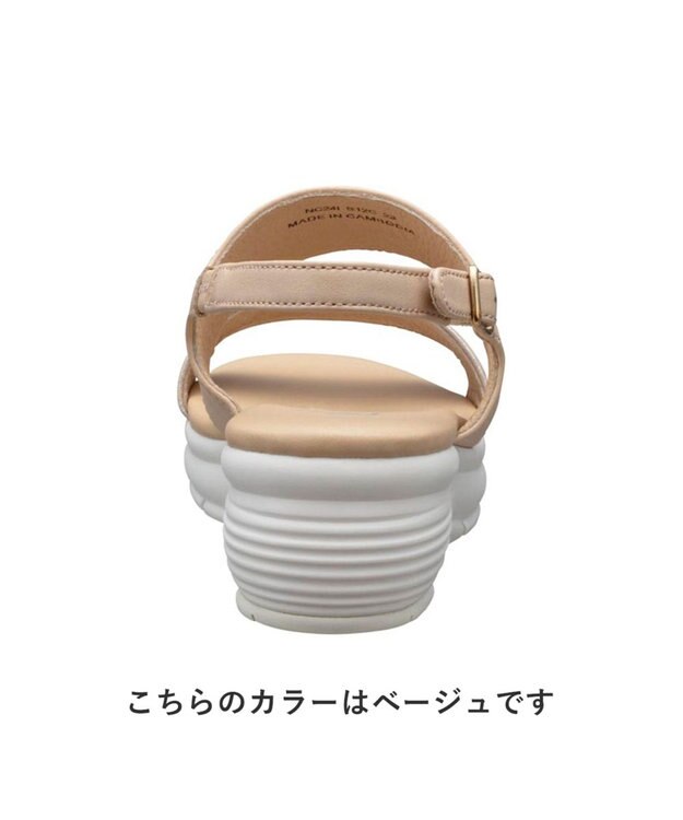 REGAL FOOT COMMUNITY 【アールドット】S12C 厚底ウエッジサンダル サンダル ブラック