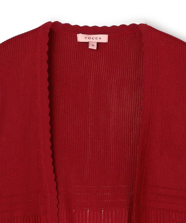 TOCCA EYELET AJISAI ボレロ レッド系