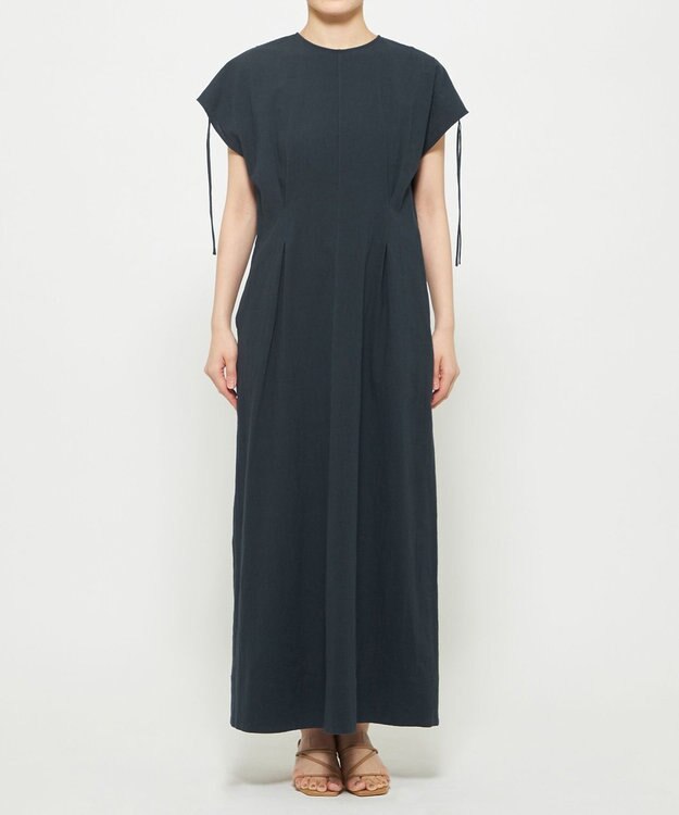 uncrave コットンリネンボイル フレアワンピース ブラック