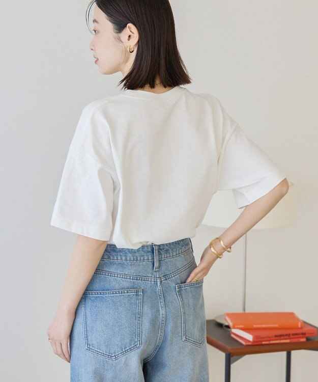 AMERICAN HOLIC デザインロゴプリントＴシャツ Off White