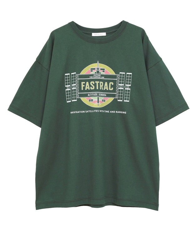 AMERICAN HOLIC スペースプリントTシャツ Green