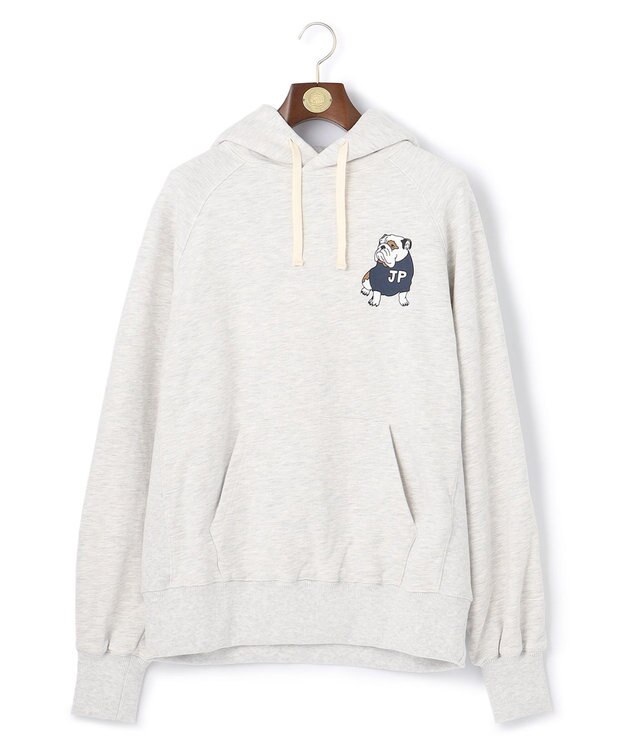 J.PRESS MEN 【Pennant Label】Hoodie / Bulldog ライトグレー系