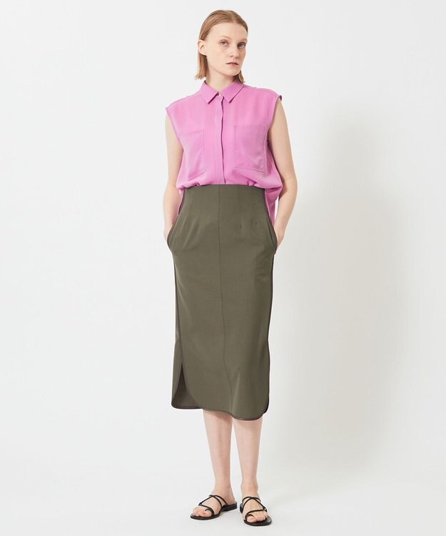 BEIGE， HYACINTH / ショートカラーシャツ Rose