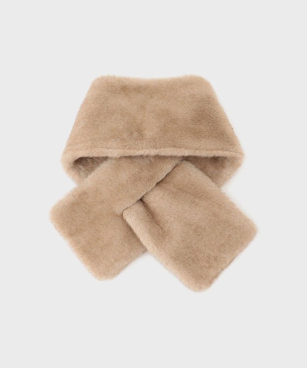 GRACE CONTINENTAL LA フェイクファーストール ベージュ