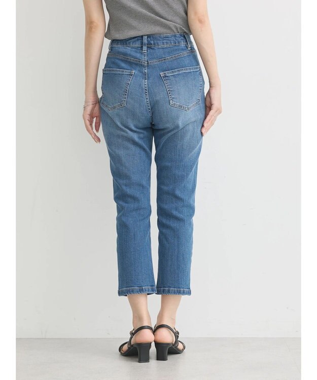 earth music&ecology クロップドデニムパンツ Medium Indigo