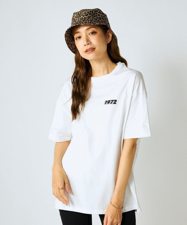 OP／FILA 【Ocean Pacific】カレッジ・バックロゴTシャツ ホワイト