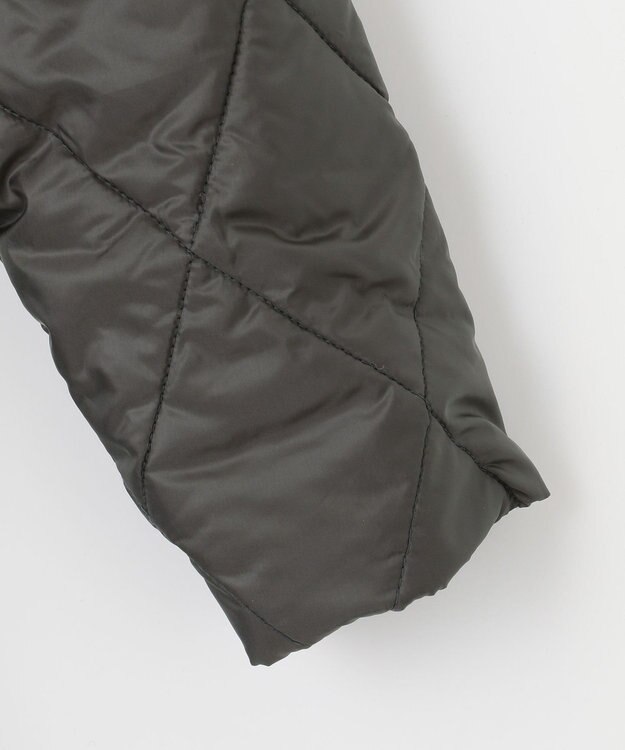 J.PRESS LADIES 高密度タフタ キルティング ロング コート グレー系