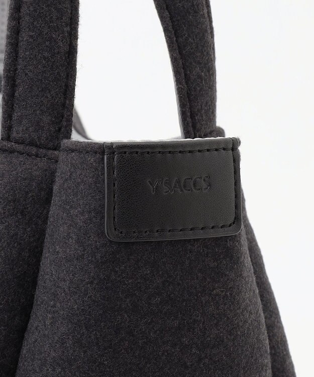 Y'SACCS フェルトトート　Sサイズ ブラック