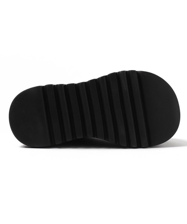 WEGO 厚底ハトメワンストラップシューズ ブラック