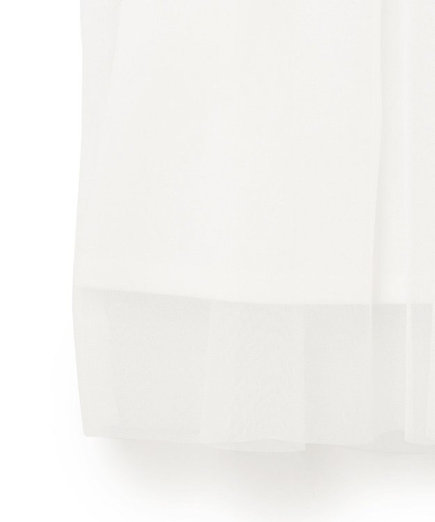 GRACE CONTINENTAL チュールレイヤードトップ ホワイト