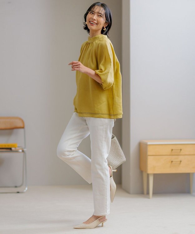 23区 【CLASSY.6月号掲載】23区DENIM ボーイフィット パンツ ホワイト系