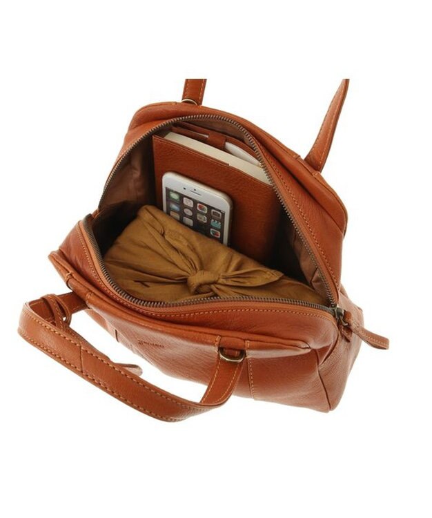 genten ゴートベーシック 2WAYボストンバッグ チャ