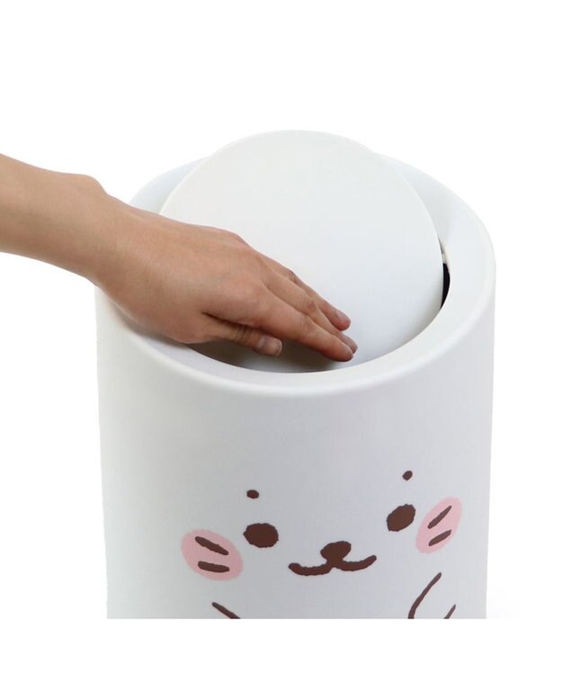 Mother garden しろたん 顔ぼん ダストボックス 大 《12L》 ゴミ箱 -