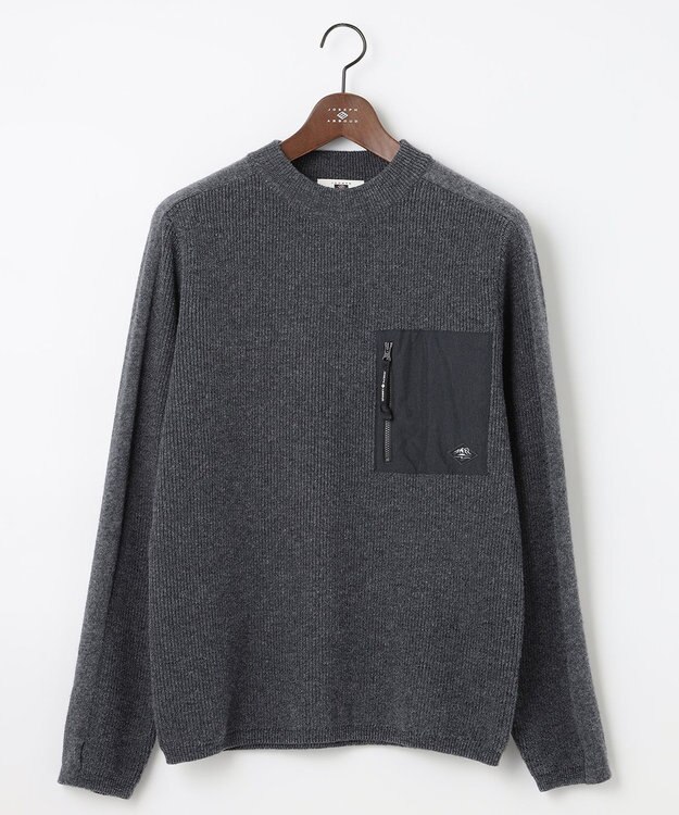 JOSEPH ABBOUD MOUNTAIN 【UNISEX】リサイクルウールポリ ニット グレー系
