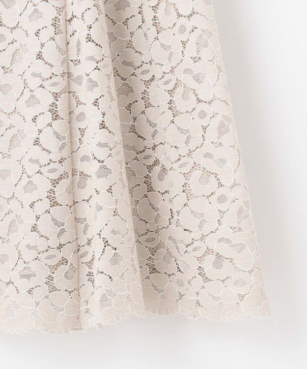 23区 【APPLAUDIR】ニュアンス フラワーレース ドレス ベージュ系