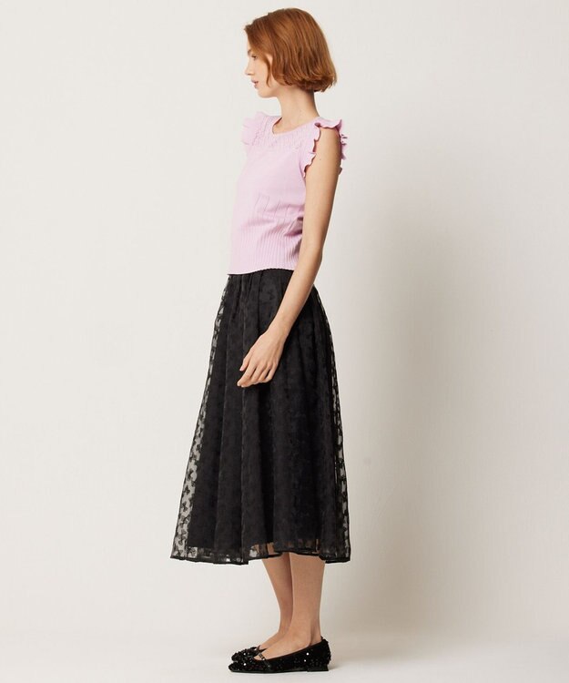 TOCCA 【消臭・洗える】RIBBON MEADOW スカート ブラック系7