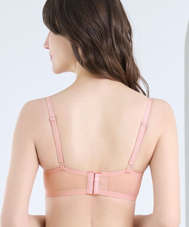 BRADELIS New York 【BRADELIS New York/ 育乳補整ブラ・STEP2 寄せる】ローズステップ2ブラ24A1  谷間を作ってキープする補正ブラ シェルピンク