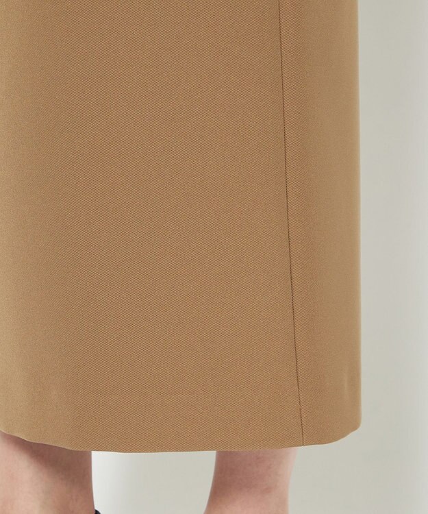 uncrave 【防しわ・UVカット・洗濯機洗い可】バルキーツイル スカート(サスペンダー付き)（uncrave STANDARD） キャメル