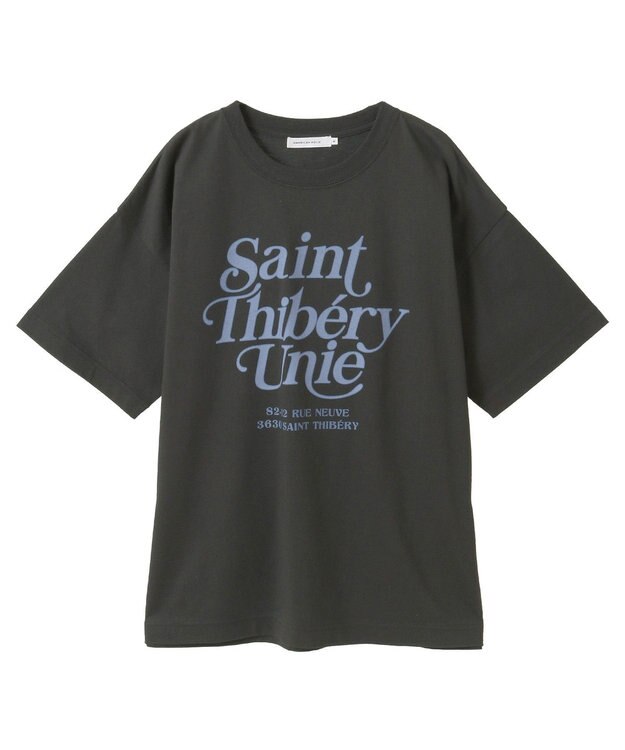 AMERICAN HOLIC デザインロゴプリントＴシャツ Charcoal Gray